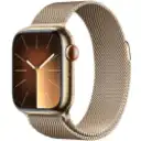 Thumbnail 0 de Apple Watch Series 9 41mm (GPS + Cellular / Gold Stainless Steel Case / Gold Milanese Loop) [MRJ73BE/A]