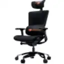 Thumbnail 3 de COUGAR Argo - Silla - ergonómico - reposabrazos - forma de T - inclinación - giratorio - piel PVC, malla - negro