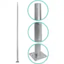 Thumbnail 3 de Poste Conico 6mt 3mm Base-260x260x12mm no-inc-Canastillo Cono-140/60mm