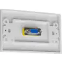 Thumbnail 2 de Blanco VGA Conector H-H Faceplate WPHD15FF-Plastico 70x114mm