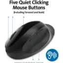 Thumbnail 28 de Mouse Ergonómico Inalámbrico Kensington Pro Fit, Óptico 1600DPI 5 botones Negro