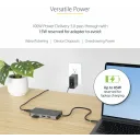 Thumbnail 7 de Docking Station StarTech USB C a 2*HDMI 4K 60Hz USB-C 2*USB-A3.2 LAN mSD/SD Gris