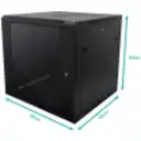 Thumbnail 2 de LINKMADE 60CM-FONDO 11U GABINETE RACK PARED NEGRO