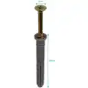 Thumbnail 2 de 100-unids. 8x60mm Tarugo Clavo para Ladrillo Hueco