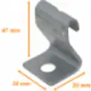 Thumbnail 3 de LINKCHIP Colgador Lateral Unit. p/Escalerilla Canasto Malla Hilo 3-7mm