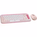 Thumbnail 1 de Kit Teclado y Mouse Logitech Pop Icon Conectividad Inalámbrica BT Rosado/Blanco