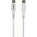 Thumbnail 1 de Cable USB-C a USB-C M/M 60W max. 1mt cable Blanco Trenzado - Philips