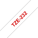 Thumbnail 0 de BROTHER CINTA TZE232 STD ROJO SOBRE BLANCO 12MM
