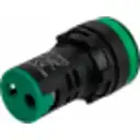 Thumbnail 2 de Verde Luz Piloto LED 220VAC 20mm-diametro 28mm-cabeza 51mm-altura