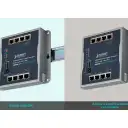 Thumbnail 2 de PLANET 8-1000 4-PoE+120W-total Switch Indust Admin Riel-DIN 48/54VDC