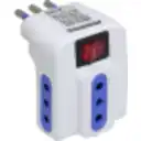 Thumbnail 2 de Triple c/interruptor piloto KALOP ELG-3K Enchufe Chileno 10A 250V 2500W Blanco