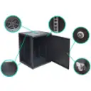 Thumbnail 4 de Rack 15U ciego Fondo-60cm Ancho-19p Mural-Pared Alto-78cm