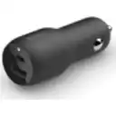 Thumbnail 0 de Belkin Dual Car Charger - Adaptador de corriente para el coche - 37 vatios - PD 3.0 - 2 conectores de salida (USB, 24 pin USB-C)