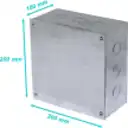 Thumbnail 0 de B22 Caja 200x200x100mm c/Tapa-205x205mm Zincada Metalica