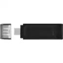 Thumbnail 2 de Pendrive 64GB Kingston DataTraveler 70 USB-C Lec 110MB/s Ecs 8MB/s Negro Win/MAC