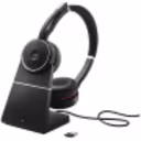 Thumbnail 0 de Jabra Evolve 75 SE UC Stereo - Auricular - en oreja - Bluetooth - inalámbrico - cancelación de sonido activo - USB - con base de carga - Certificado por Zoom - para LINK 380a MS