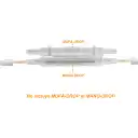 Thumbnail 3 de 1-Fibra-G652D Blanca 500m DropCable Exter. FTTH SM LSZH 3x2mm