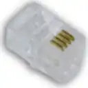 Thumbnail 0 de GENERIC 10UN RJ9 RJ10 RJ22 MACHO 4P4C-7,7MM AURICULAR CONECTOR CRIMP