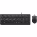 Thumbnail 0 de Kit Teclado Mouse Alámbrico Lenovo, óptico 1600dpi USB Negro
