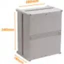 Thumbnail 5 de TIBOX 340x280x180mm Tapa-Gris Caja Gris Plastica c/Placa IP66 RoHS