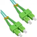 Thumbnail 2 de 3mt SC/APC-SC/APC OM3 Multimodo MM Duplex Jumper Fibra LSZH