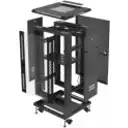 Thumbnail 4 de LINKMADE Desarmado 22U Vidrio 60cm-Fondo Rack Ventilador PDU 3-Cajas