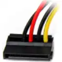 Thumbnail 1 de Cable Poder Adaptador SATA con ángulo izq. 15 pines a Molex 4 Pines 