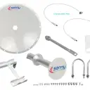 Thumbnail 6 de SANNY 4,9-6,5GHz 30dBi 2-N-H Slant-45o 2x2 Antena Dish 5GHz
