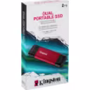 Thumbnail 3 de Unidad SSD Externo Kingston 2TB Dual USB-C/A Lec1050MB/s Esc950MB/s