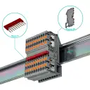 Thumbnail 3 de PHOENIX Borne Conexion-4 PT 0,2-2,5mm2 Riel-Din AWG28-14 Gris