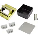 Thumbnail 3 de 6-RJ45-Hembra Caja a Piso Abatible Metal 100x100x55mm Tapa-120x120mm