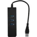Thumbnail 3 de 1-USB3.0-AM 1-LAN-RJ45-Ethernet 10/100mbps Hub-3p Win Mac Linux