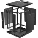 Thumbnail 1 de LINKMADE DESARMADO 12U 60CM-FONDO GABINETE RACK PARED MURO NEGRO
