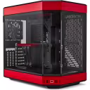 Thumbnail 1 de HYTE Y60 BLACK / RED (open Box) ATX CASE 3X 120mm Fan Riser Cable PCIe 4.0 Included Aesthetic CS-HYTE-Y60-R1-BR