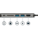 Thumbnail 2 de Docking Station StarTech Host USB-C, HDMI 4K LAN 2*USB 3.0 Thunderbolt Lector SD