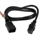 Thumbnail 2 de 1,4mt C19-Hembra C20-Macho Cable Poder Negro 16A 3x1,5mm2 140cm