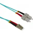 Thumbnail 2 de 10mt LC-SC OM3 MultiModo MM Duplex Jumper Fibra 50/125um 3.0mm LSZH 