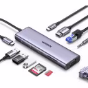 Thumbnail 0 de HUB Ugreen CM498 USB-C a Puertos HDMI, VGA, 3*USB 3.0, USB-C PD, LAN