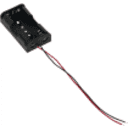 Thumbnail 2 de Porta-Pila 2-AA Negro Cable-10cm