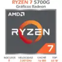 Thumbnail 1 de CPU AMD Ryzen 7 5700G 3.80-4.60GHz Turbo 16MB L3, 8 Núcleos Socket AM4 c/Grf