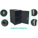 Thumbnail 0 de Rack 22U Ciego Fondo 80cm Ancho 19" Piso Ruedas Bandeja PDU