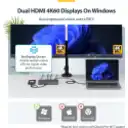 Thumbnail 10 de Docking Station USB-C 2x HDMI PD 100W