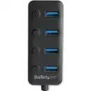 Thumbnail 2 de HUB USB 3.0 Startech a 4 Puertos USB 3.1 Gen1 c/Interruptores Individuales Negro