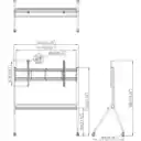 Thumbnail 1 de Soporte Movil Hikvision para pantallas de 86"