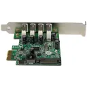Thumbnail 2 de Tarjeta StarTech, PCIe x1 con 4 Puertos USB 3.0 con UASP Alimentación SATA LowPr