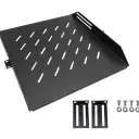 Thumbnail 0 de LINKMADE 1U 50cm-Fondo Bandeja Central Ventilada Ajustable Negra
