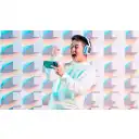 Thumbnail 13 de Logitech A30 Headset-Navy/ Red X-Box LAT