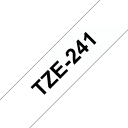 Thumbnail 0 de Etiquetas P-Touch de Brother TZE-241 TZE241 Negro Sobre Blanco 18mm*8m
