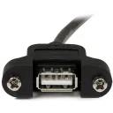 Thumbnail 2 de Cable Extensión USB-A Macho a USB-A Hembra Montaje en Panel Longitud 30 cm 
