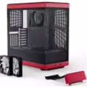 Thumbnail 0 de HYTE Y40 Black/RED 2x 120mm Vertical GPU ATX  PCIe 4.0 x 16 Riser Cable Incluido CS-HYTE-Y40-BR